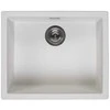virtuves izlietne Amsterdam 50, viena bļoda, 560x460 mm, pure baltas