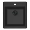 virtuves izlietne Florence 40 Tapwing, viena bļoda, 450x510 mm, nero juodas