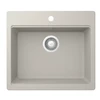virtuves izlietne Florence 50 Tapwing, viena bļoda, 570x510 mm, soft baltas