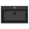virtuves izlietne Florence 72 Tapwing, viena bļoda, 790x510 mm, nero juodas