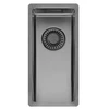 virtuves izlietne New York Comfort 18x40 (L), viena bļoda, 220x440 mm, gun metal II