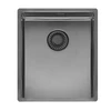 virtuves izlietne New York Comfort 34x40 (L), viena bļoda, 380x440 mm, gun metal II