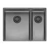 virtuves izlietne New York Comfort 34x40+18x40 (L), 1.5 bļoda, 580x440 mm, gun metal II