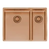 virtuves izlietne New York Comfort 34x40+18x40 (L), 1.5 bļoda, 580x440 mm, copper II