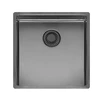 virtuves izlietne New York Comfort 40x40 (L), viena bļoda, 440x440 mm, gun metal II
