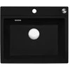 virtuves izlietne Paris 54 Tapwing, viena bļoda, 600x500 mm, pure juodas