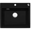 virtuves izlietne Paris 54 Tapwing, viena bļoda, 600x500 mm, pure juodas