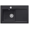 virtuves izlietne Subway 60 XL Flat, viena bļoda ar plauktu, 965x475 mm, kreisā puse, ebony CP