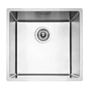 virtuves izlietne Vero 40x40 (L), viena bļoda, 440x440 mm