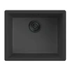 virtuves izlietne Verona 50, viena bļoda, 556x456 mm, nero juodas