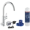 virtuves izlietnes maisītājs BauCurve ar filtru Grohe Mėlyna, hroms