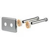 dubultais sienas pieslēgkomplekts 1/2`, d16, L-120mm (int.50mm), balts