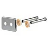 dubultais sienas pieslēgkomplekts 1/2`, d16, L-120mm (int.50mm), balts