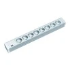 Bachmann 19" lizdo juostelė PVC 1.5U, 8 krypčių, šviesiai pilka 2.0m, be jungiklio