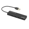 Tellur Basic USB Hub, 4 jungtys, USB 2.0 Juodas