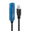 USB Prailginimo Laidas - LINDY USB 3.0 Prailginimo Laidas Pro Extend Type M/F, 10 m, Juodas