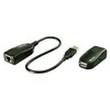 USB Prailginimas - LINDY USB 2.0 Cat.6 Prailginimas, 480Mbps, 50 m, Juodas