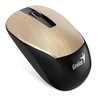 Pelės Genius Pelės NX- 7015, 1600DPI, 2.4 [GHz], optinis, 3rd, belaidis USB, aukso, AA