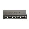 Šakotuvas D-LINK 8-Port Layer2 PoE Smart Gigabit Switch 8x 10/100/1000Mbps TP RJ-45 PoE prievadas 802.3af/at Power-over-Ethernet iki 30 vatų
