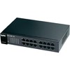 „Zyxel GS1100-16/16-port 10/100/1000Mbps Gigabit Ethernet“ komutatorius, be ventiliatoriaus, 802.3az (Žalias), darbalaukio