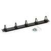 TRITON 19" įrišimo skydelis 1U 5x plastikinė rankena, juoda