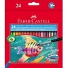 Faber-Castell - Akvarelinis pieštukas + teptuko dėžutė (24 vnt) (114425)