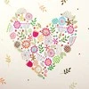 Albumas GOLDBUCH 08182 Flowers in the Heart 30x31/60psl, balti lapai | kampučiai/lipdukai | knyginio rišimo [V]