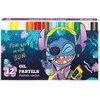Aliejinės kreidelės Stitch, 12 spalvų
