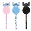 KNYGA Ištrinamas rašiklis STITCH pompon, 3 motyvų