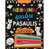 Neoninių spalvų pasaulis. Gyvūnai. Spalvinimo knygelė su neoniniais žymekliais.