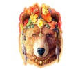 Medinė dėlionė Woodencity Stylish Bear, 250 detalių