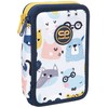 Cool Pack Forminis dviejų skyrių penalas su priedais CoolPack Jumper 2 Pucci F066699