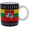 Porcelianinis mažas puodelis Lietuva, vėliava ir Vytis, 130 ml