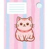 Sąsiuvinis Kačiukas Kawaii, langeliais, 12 l.
