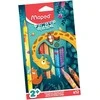 Spalvotas pieštukas Maped Jungle Fever Jumbo 12vnt.