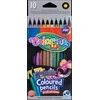 Spalvoti pieštukai COLORINO METTALIC, 10 spalvų