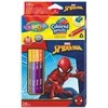 Spalvoti pieštukai Spider-Man, dvipusiai 12=24 spalvų, su drožtuku