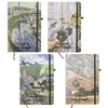 Užrašinė A5 linija 80 lap.kietu viršeliu ,su guma Vincent van Gogh