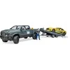 BRUDER automobilis RAM 2500 Power Wagon su priekaba, 02504
