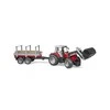 Pojazd BRUDER Massey Ferguson 7480 krautuvas su priekaba rąstams, 2046