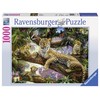 RAVENSBURGER dėlionė Leopardų šeima, 1000d., 191482