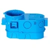 1 vt. dėžutė į gipsą Simet SE2x60 (62mm, mėlyna, behalogenė, IP20)