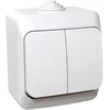 2 klavišų jungiklis Schneider Cedar Plus WDE000550 (virštinkinis, baltas, 16A, 250V)