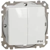 Jungiklis SCHNEIDER SEDNA DESIGN, 2 klav., IP44, balt.spalv.