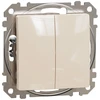 2 klavišų jungiklis Schneider Sedna Design SDD113105 (pilkas)