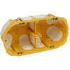 2 vietų dėžutė į gipsą Kopos KPL 64-50/2LD_NA (68mm, garsą slopinanti, geltona)