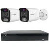 5MP raiškos IP kamerų komplektas Longse - 1- 4 kameros BMSEKL5AD-28PMSTFA12, Sony Starvis, POE, žmogaus ir automobilio detekcija, garsiakalbis, mikrofonas, švyturėliai, Kamerų kiekis: 2, Vaizdo ir maitinimo kabeliai: Be kabelių
