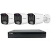 5MP raiškos IP kamerų komplektas Longse - 1- 4 kameros BMSEKL5AD-28PMSTFA12, Sony Starvis, POE, žmogaus ir automobilio detekcija, garsiakalbis, mikrofonas, švyturėliai, Kamerų kiekis: 3, Vaizdo ir maitinimo kabeliai: Be kabelių