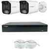 5MP raiškos IP kamerų komplektas Longse - 1- 4 kameros BMSEKL5AD-28PMSTFA12, Sony Starvis, POE, žmogaus ir automobilio detekcija, garsiakalbis, mikrofonas, švyturėliai, Kamerų kiekis: 2, Vaizdo ir maitinimo kabeliai: Su kabeliais