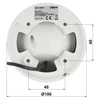 AHD vaizdo stebėjimo kamera Dahua HAC-HDW1239T-A-LED-0280B-S2, 1080P, 3,6mm
